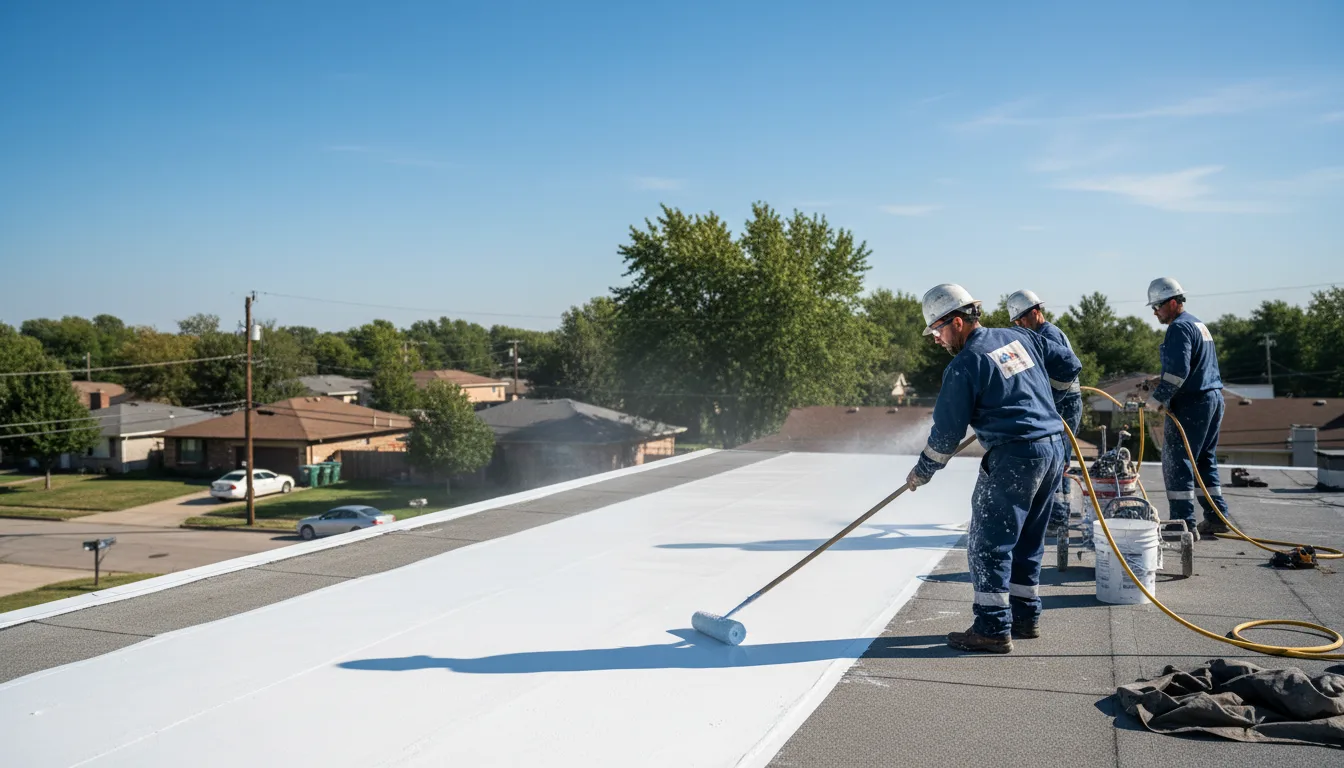 Commercial roof coating in Greenville, SC near me